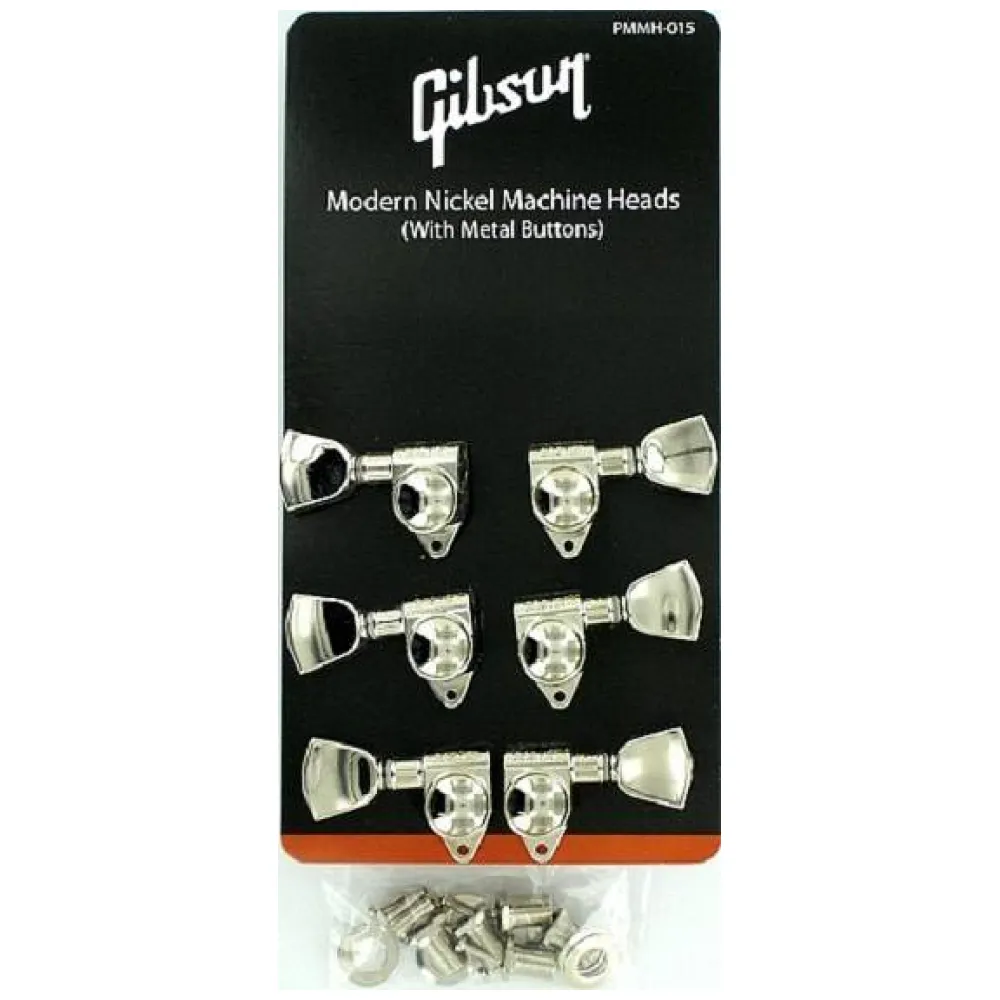 GIBSON PMMH015 MODERN NICKEL MACHINE HEADS W/MEDAL BUTTONS PMMH015