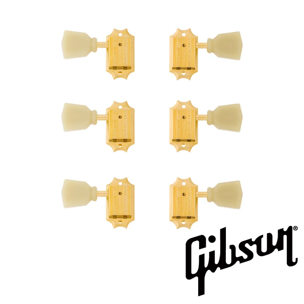 GIBSON VINTAGE GOLD MACHINE HEADS W/PEARLOID BUTTONS