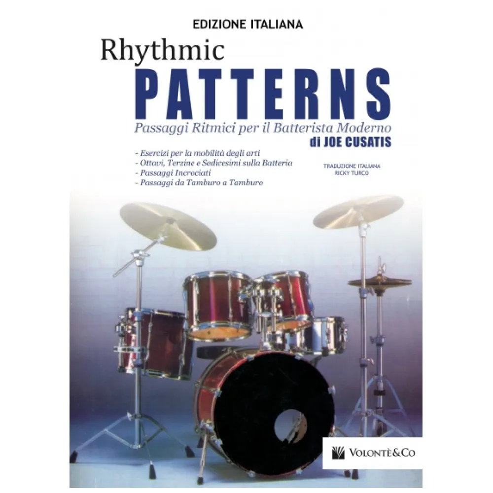 JOE CUSATIS RHYTHMIC PATTERNS PASSAGGI RITMICI PER BATTERISTA MODERNO –