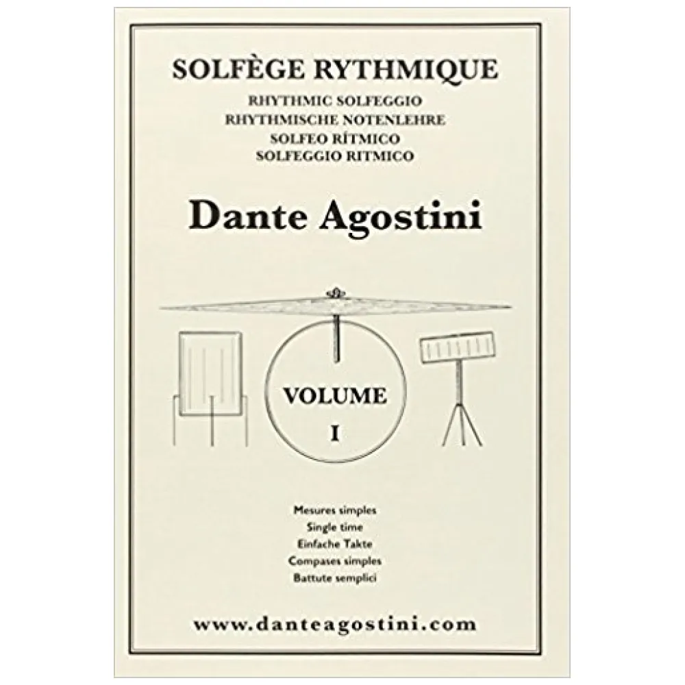 DANTE AGOSTINI SOLFEGE RYTHMIQUE VOLUME I