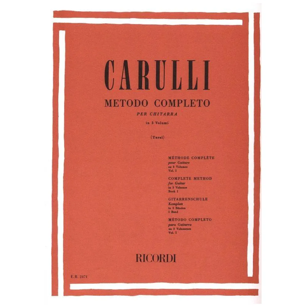 FERDINANDO CARULLI METODO COMPLETO PER CHITARRA VOL. 1