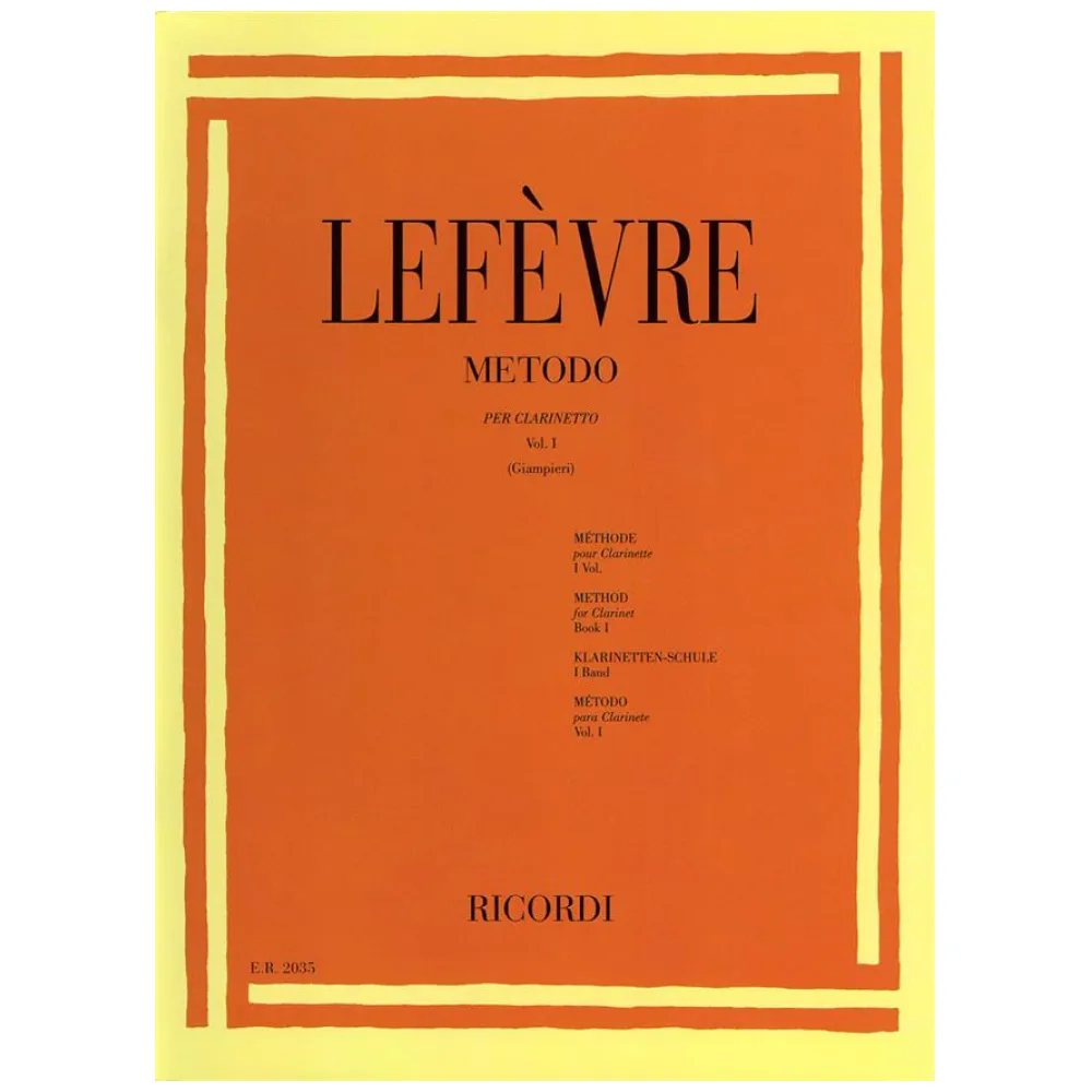 LEFEVRE METODO PER CLARINETTO VOL.1 –