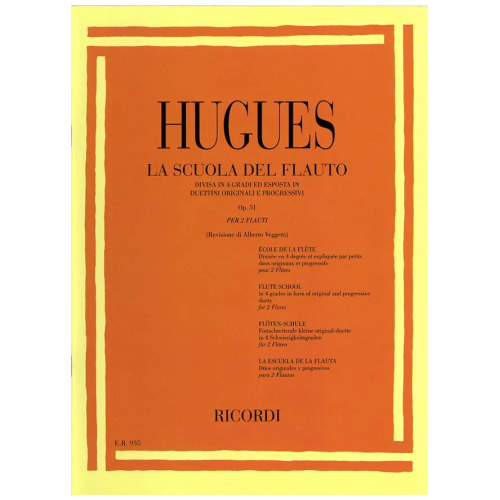 HUGUES LA SCUOLA DEL FLAUTO OP.51 I° GRADO