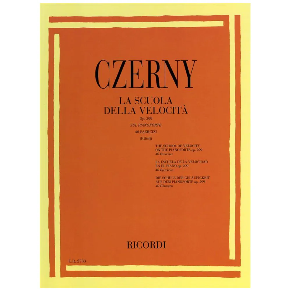 CZERNY OP.299 LA SCUOLA DELLA VELOCITA’ SUL PIANOFORTE – RICORDI