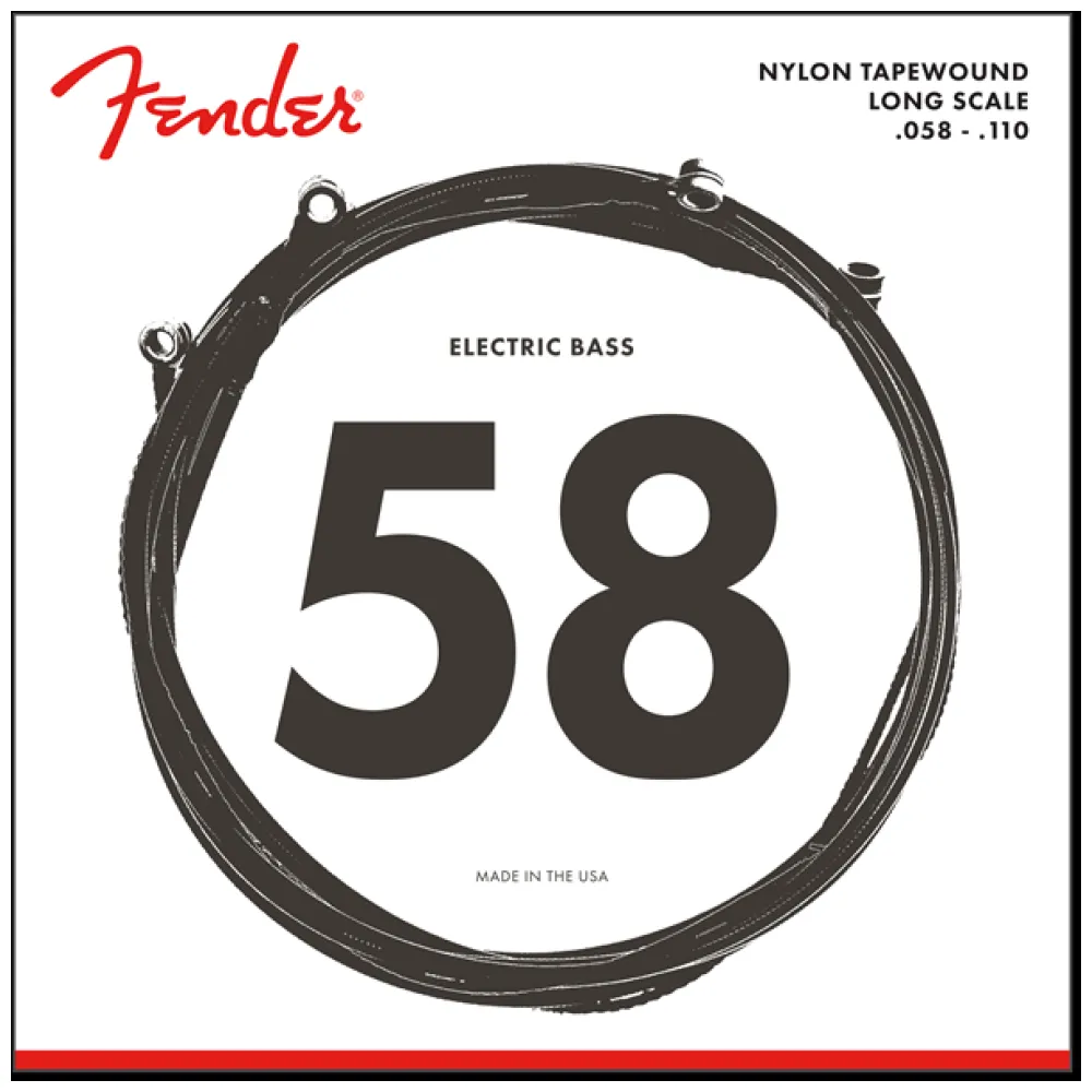 FENDER 9120 NYLON TAPEWOUND BASS STRINGS 58/110