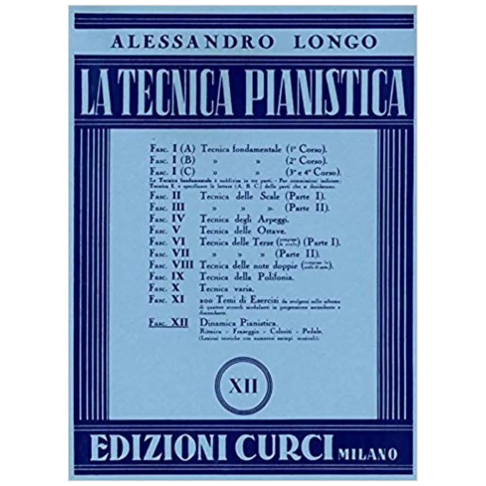 ALESSANDRO LONGO LA TECNICA PIANISTICA XII