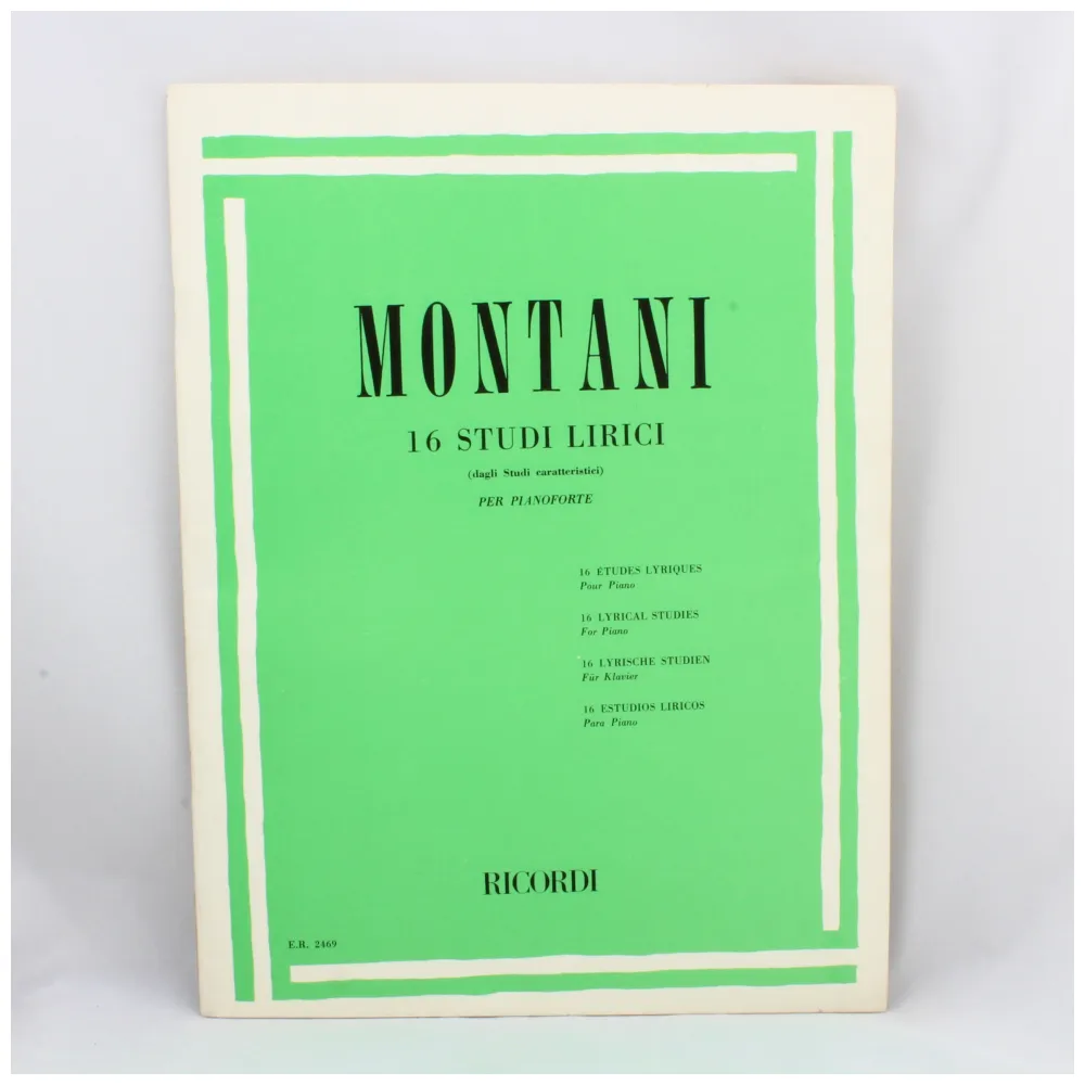 MONTANI – 16 STUDI LIRICI PER PIANOFORTE