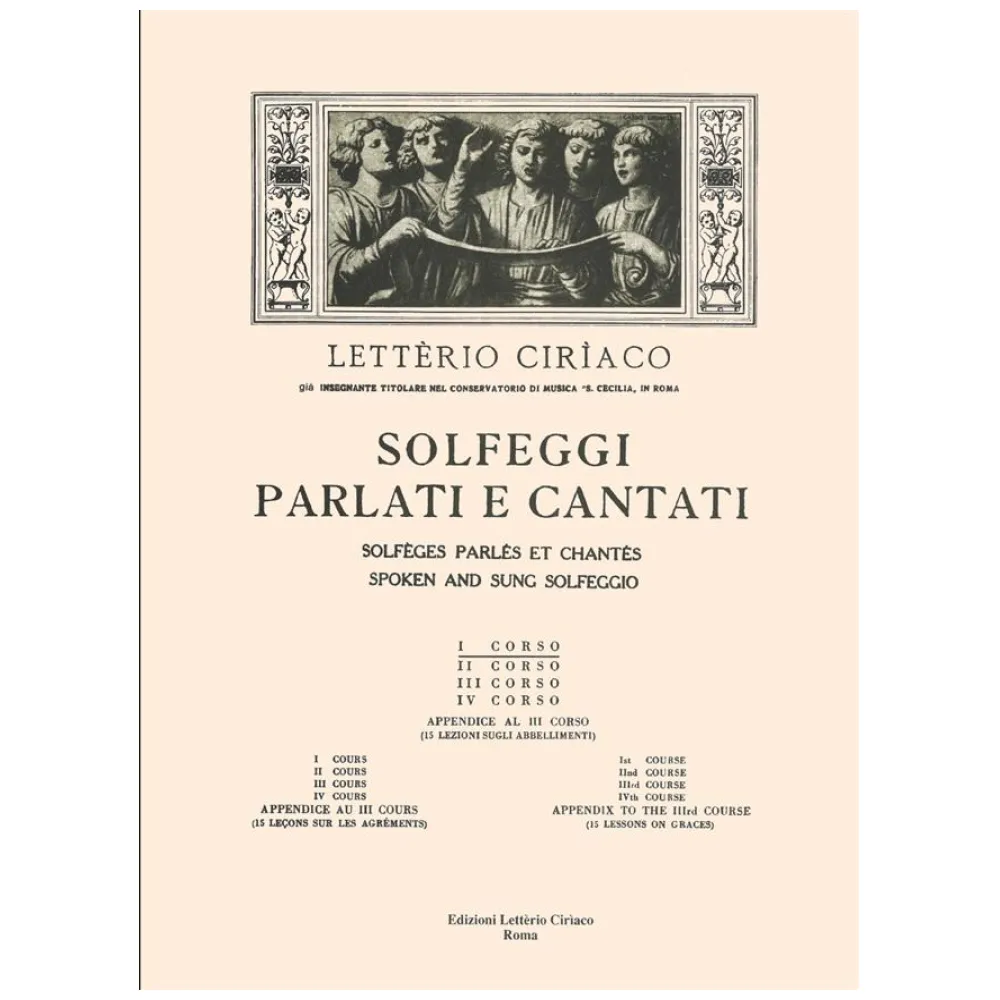 LETTERIO CIRIACO SOLFEGGI PARLATI E CANTATI I CORSO