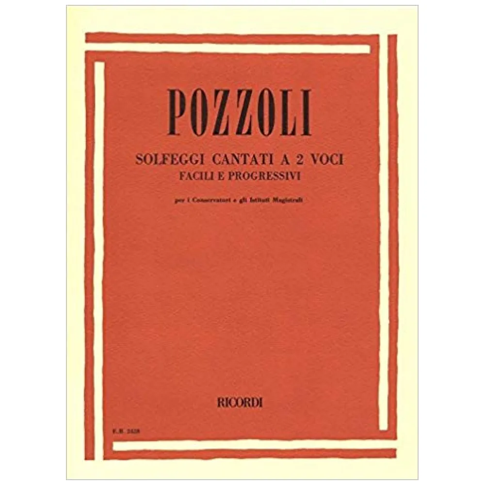 POZZOLI SOLFEGGI PARLATI E CANTATI A DUE VOCI