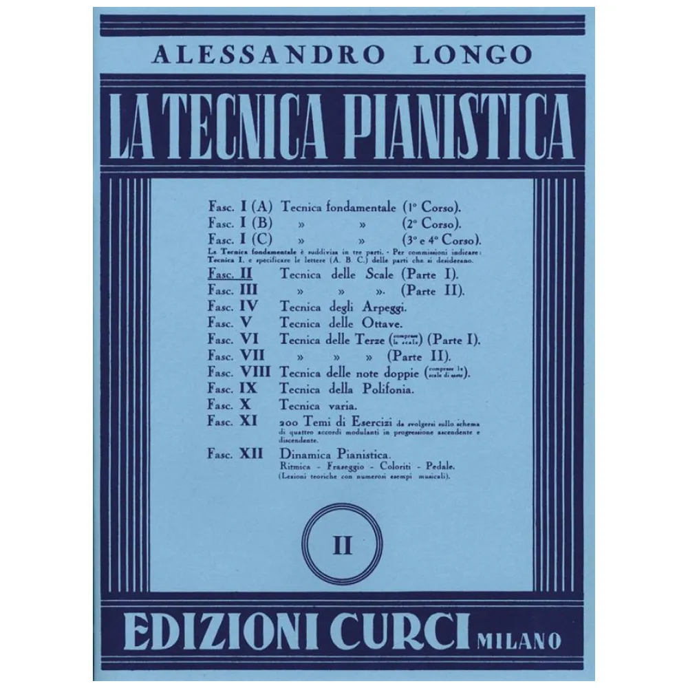 ALESSANDRO LONGO LA TECNICA PIANISTICA II