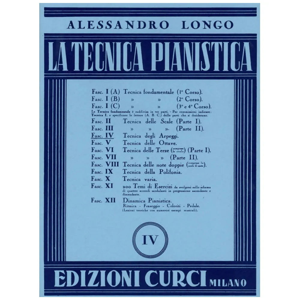 ALESSANDRO LONGO LA TECNICA PIANISTICA IV