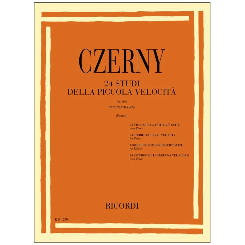 CZERNY OP.636 – 24 STUDI DELLA PICCOLA VELOCITA’