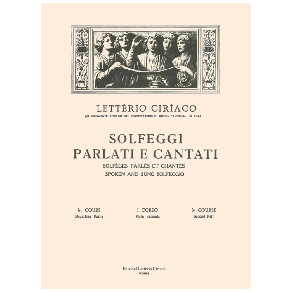 LETTERIO CIRIACO SOLFEGGI PARLATI E CANTATI I CORSO 2° PARTE