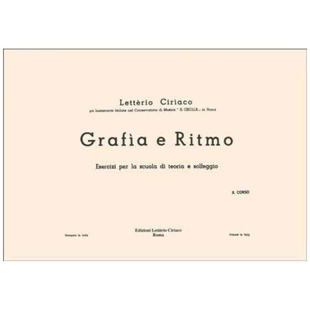 LETTERIO CIRIACO GRAFIA E RITMO II° CORSO