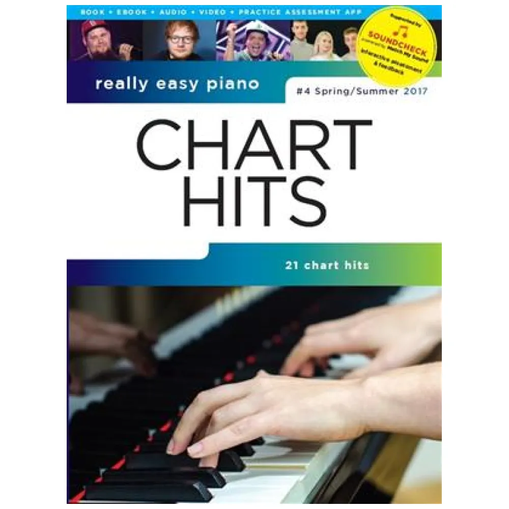 REALLY EASY PIANO CHART 4 HITS SPRING SUMMER 2017