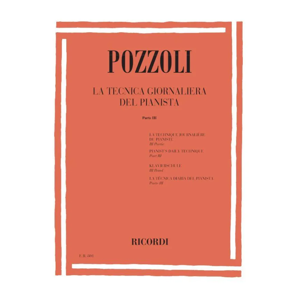 POZZOLI LA TECNICA GIORNALIERA DEL PIANISTA III°