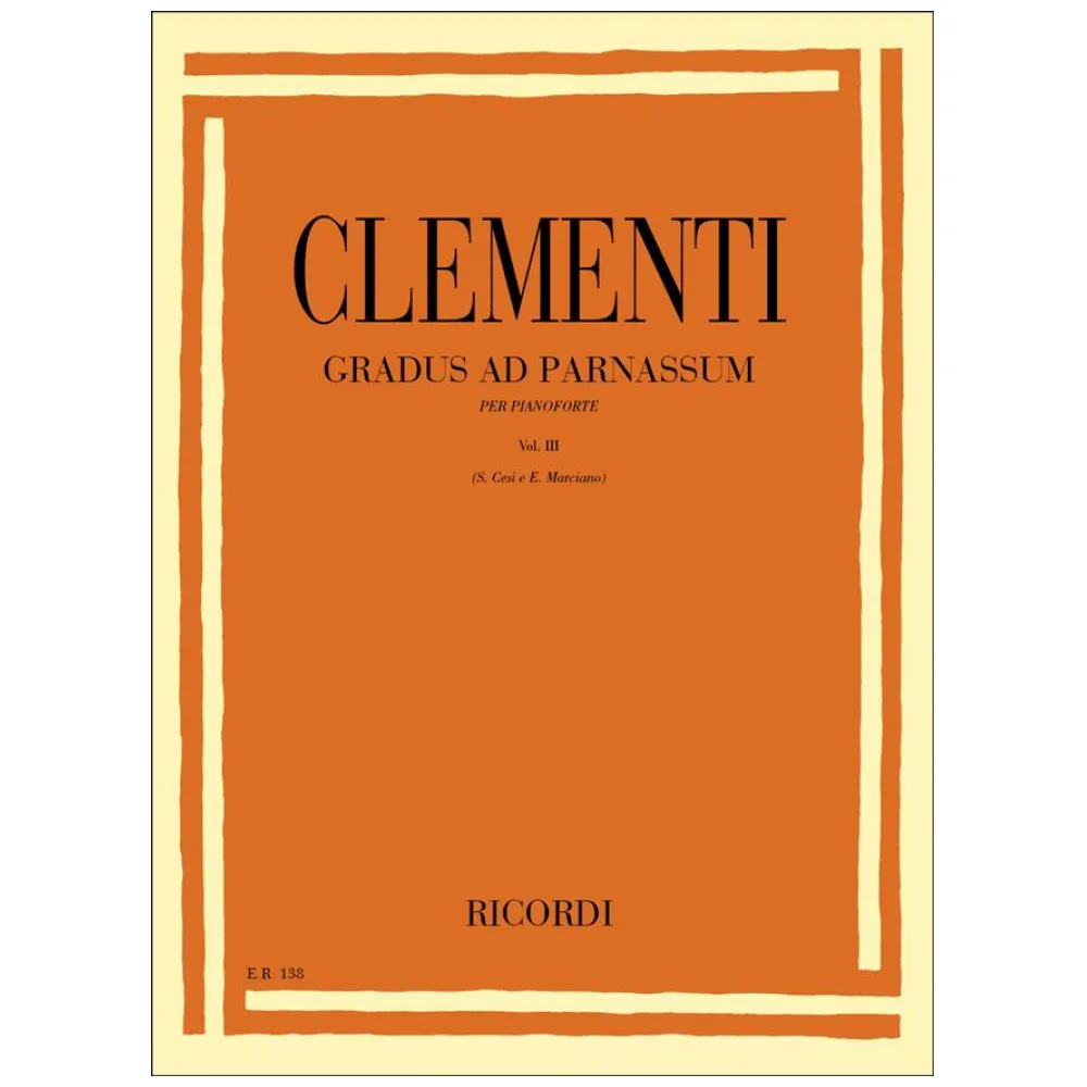 CLEMENTI GRADUS AD PARNASSUM III° RICORDI