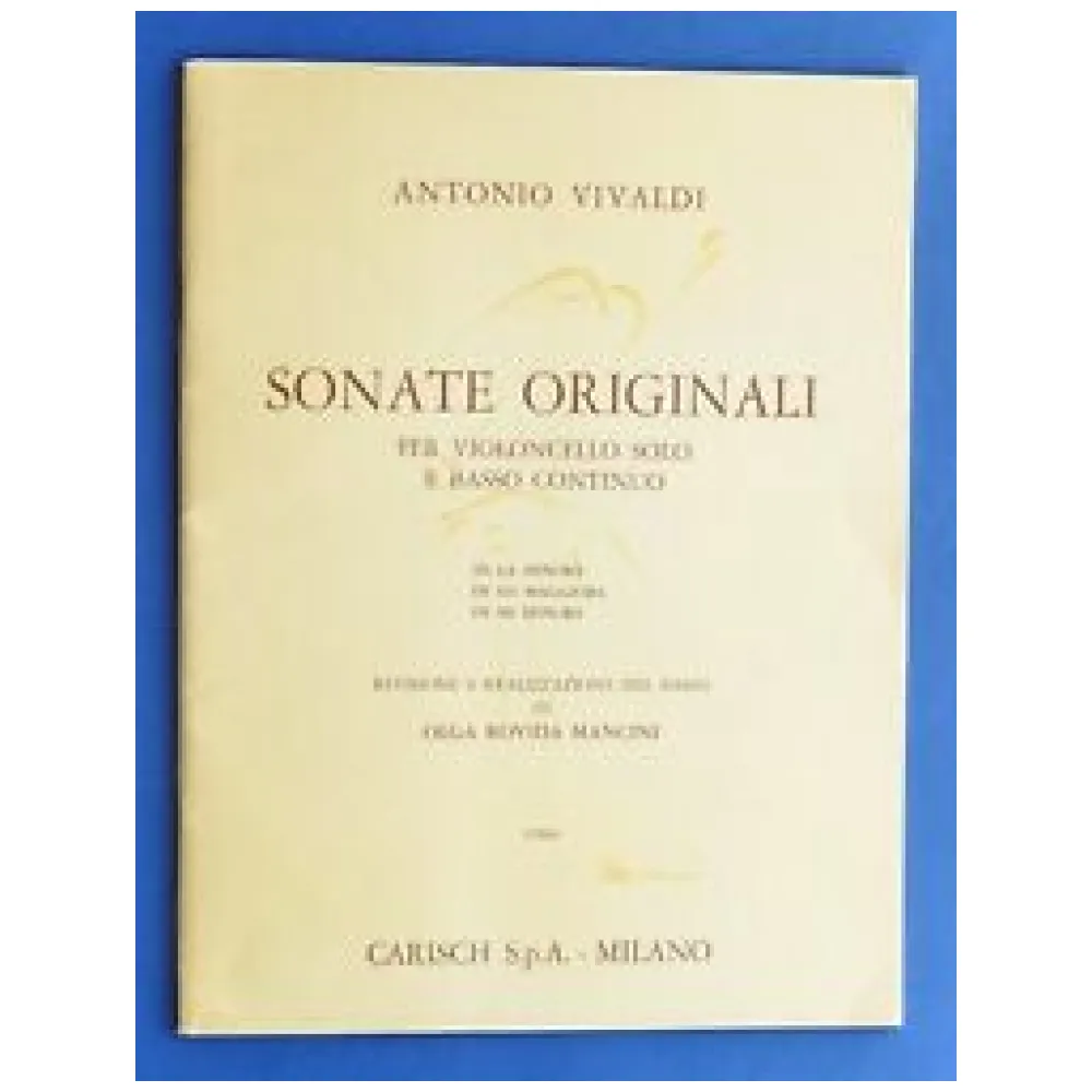 VIVALDI SONATE ORIGINALI PER VIOLONCELLO SOLO E BASSO CONTINUO