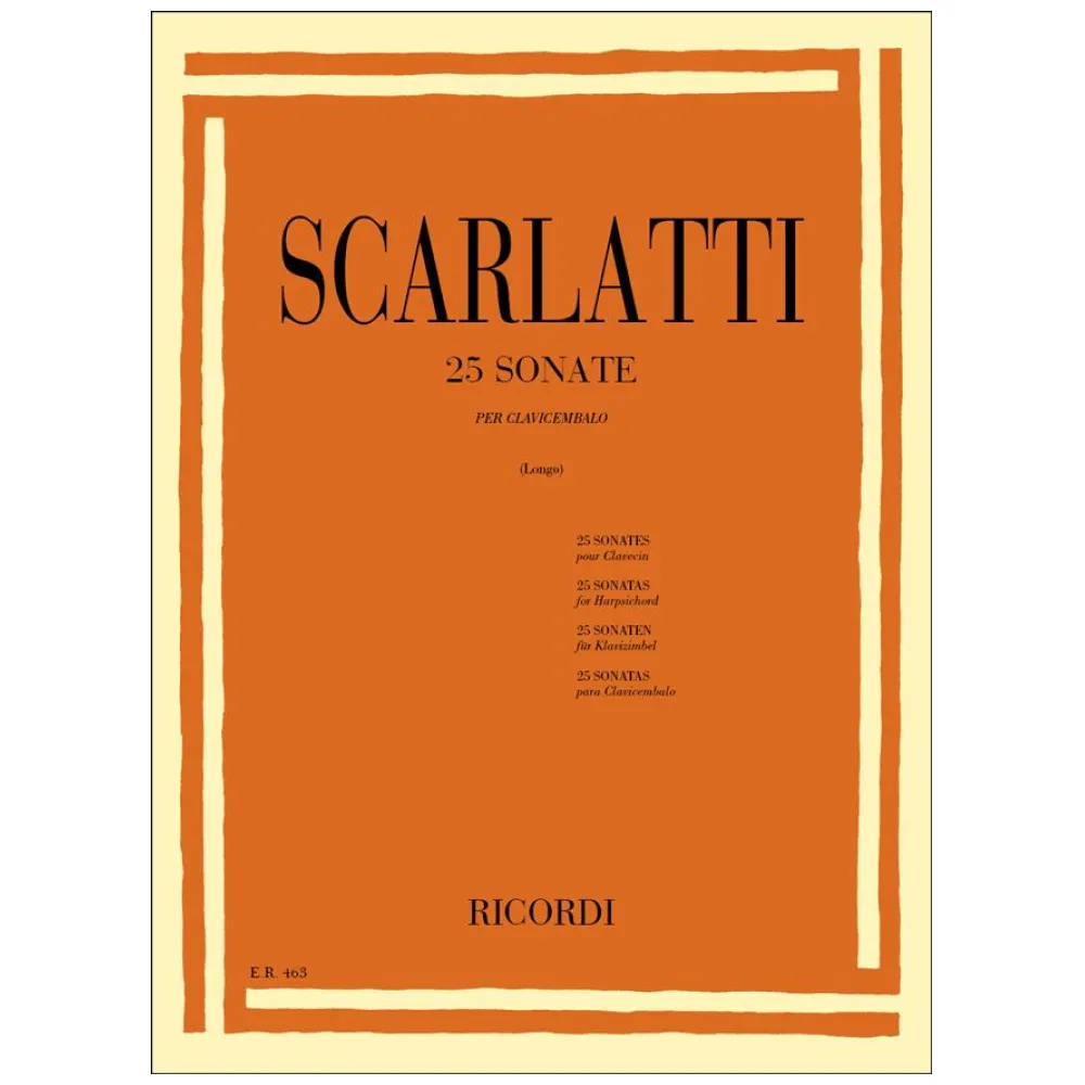 SCARLATTI 25 SONATE PER CLAVICEMBALO