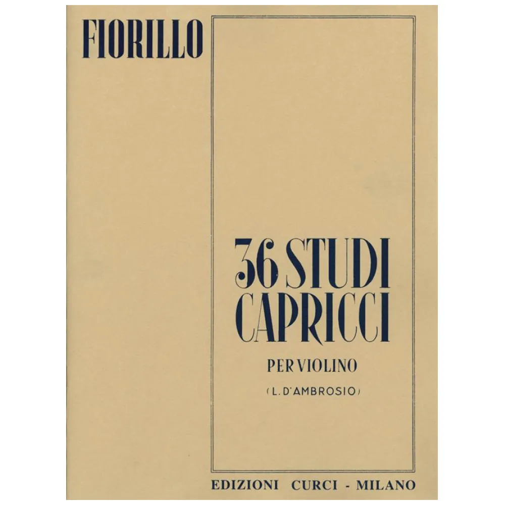 FEDERICO FIORILLO 36 STUDI CAPRICCI