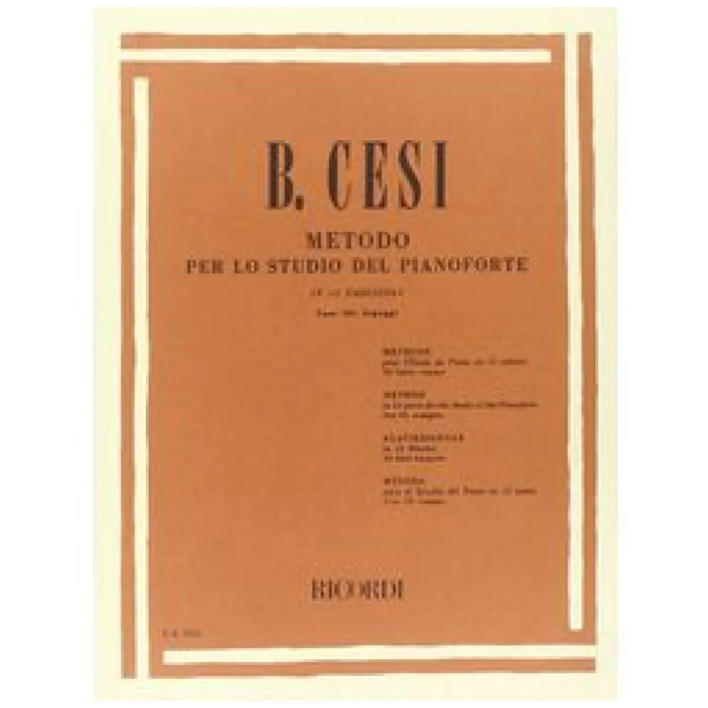 B. CESI METODO PER LO STUDIO DEL PIANOFORTE III° ARPEGGI