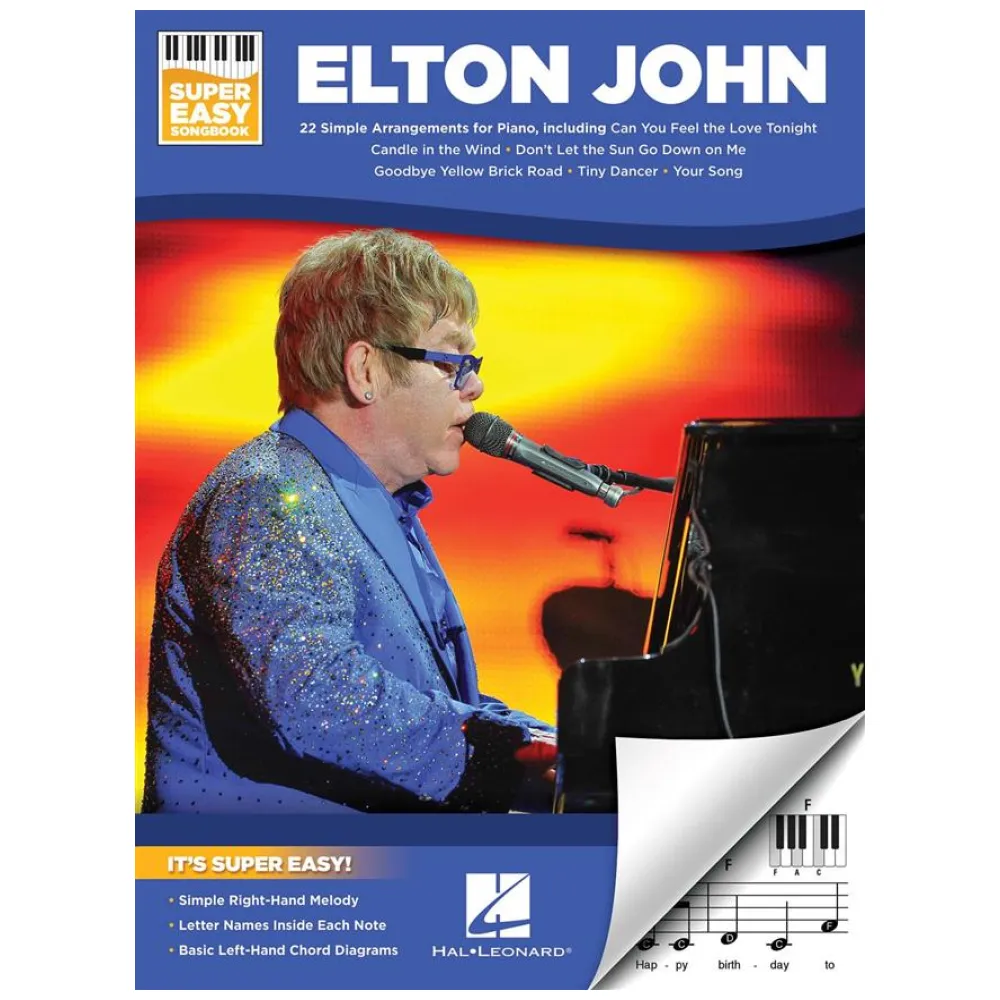 ELTON JOHN SUPER EASY SONGBOOOK