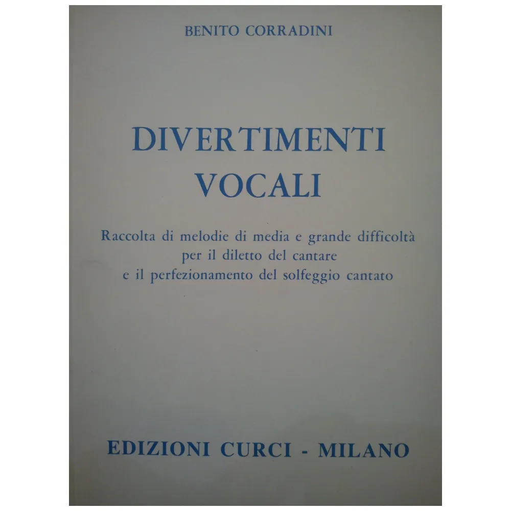 BENITO CORRADINI DIVERTIMENTI VOCALI