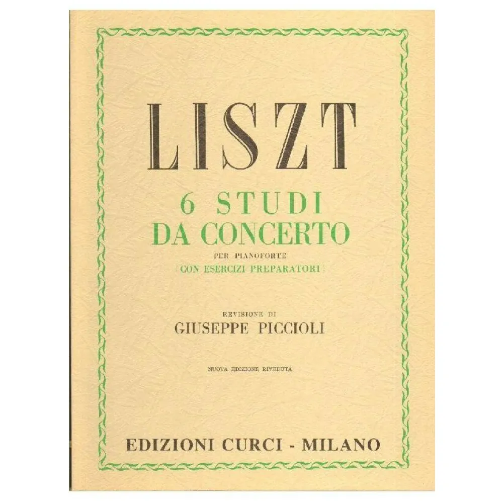 LISZT 6 STUDI DA CONCERTO CURCI