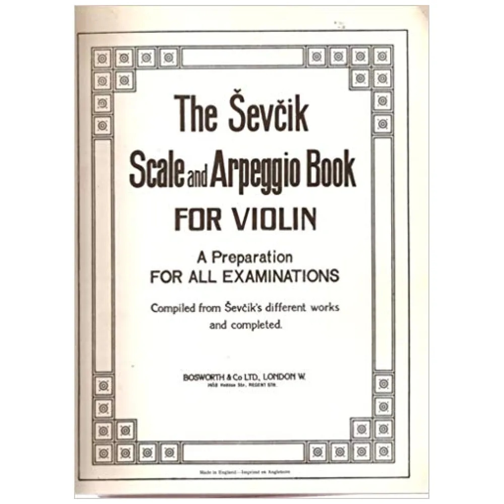 THE SEVCIK SCALE AND ARPEGGIO BOOK FOR VIOLIN