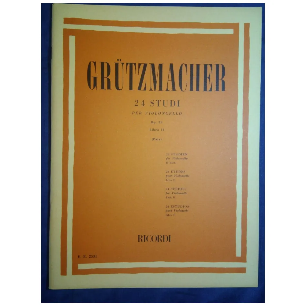 GRUTZMACHER 24 STUDI PER VILONCELLO OP.38 LIBRO II