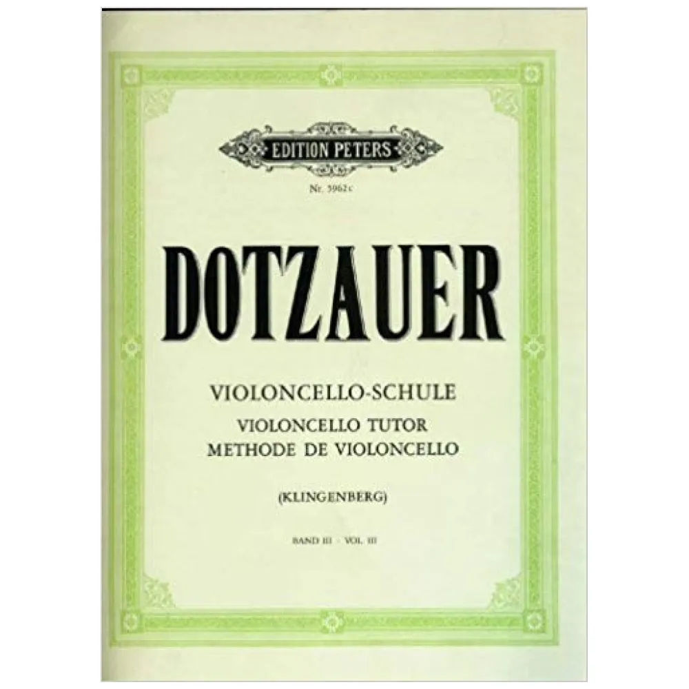 DOTZAUER VIOLONCELLO SCHULE COL.III