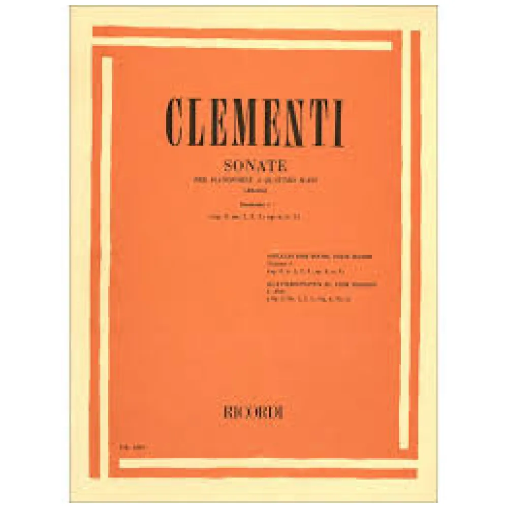 CLEMENTI SONATE PER PIANOFORTE A 4 MANI VOL.I