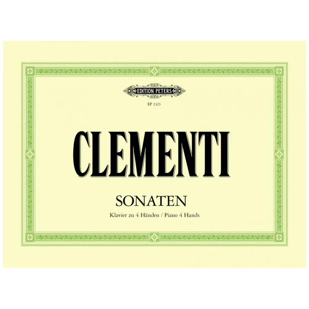 CLEMENTI SONATEN PIANOFORTE 4 MANI PETERS