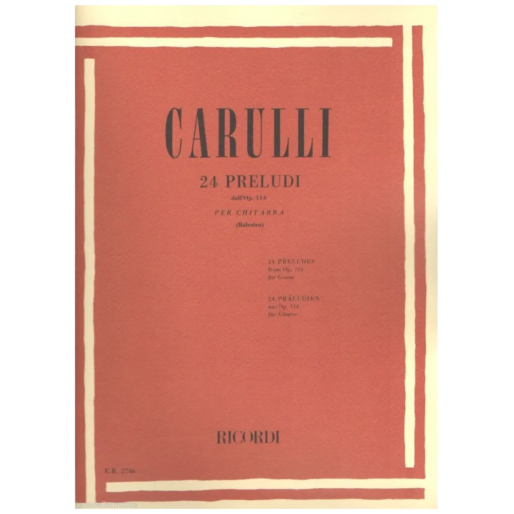 FERDINANDO CARULLI 24 PRELUDI PER CHITARRA