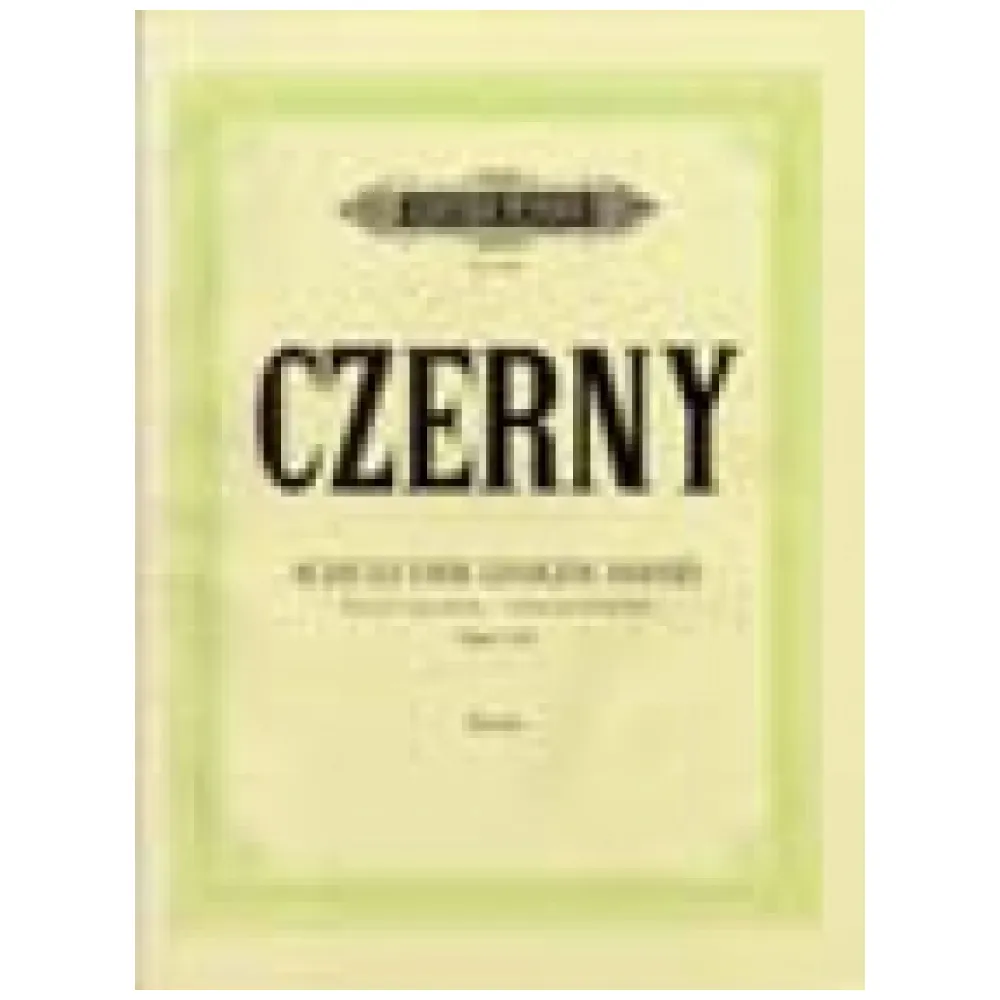 CZERNY OP.740 L’ARTE DI RENDERE AGILI LE DITA HEFT I° PETERS