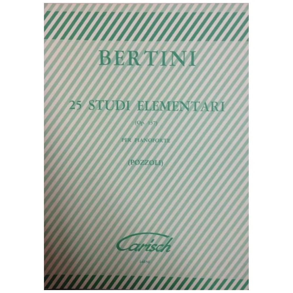 BERTINI 25 STUDI ELEMENTARI OP. 137