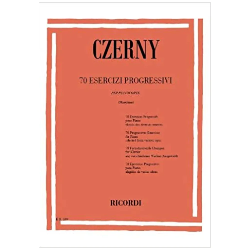 CZERNY 70 ESERCIZI PROGRESSIVI