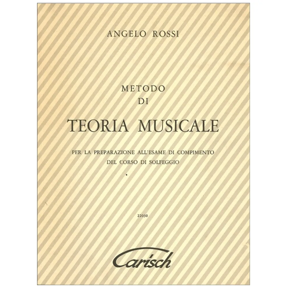 ANGELO ROSSI METODO DI TEORIA MUSICALE