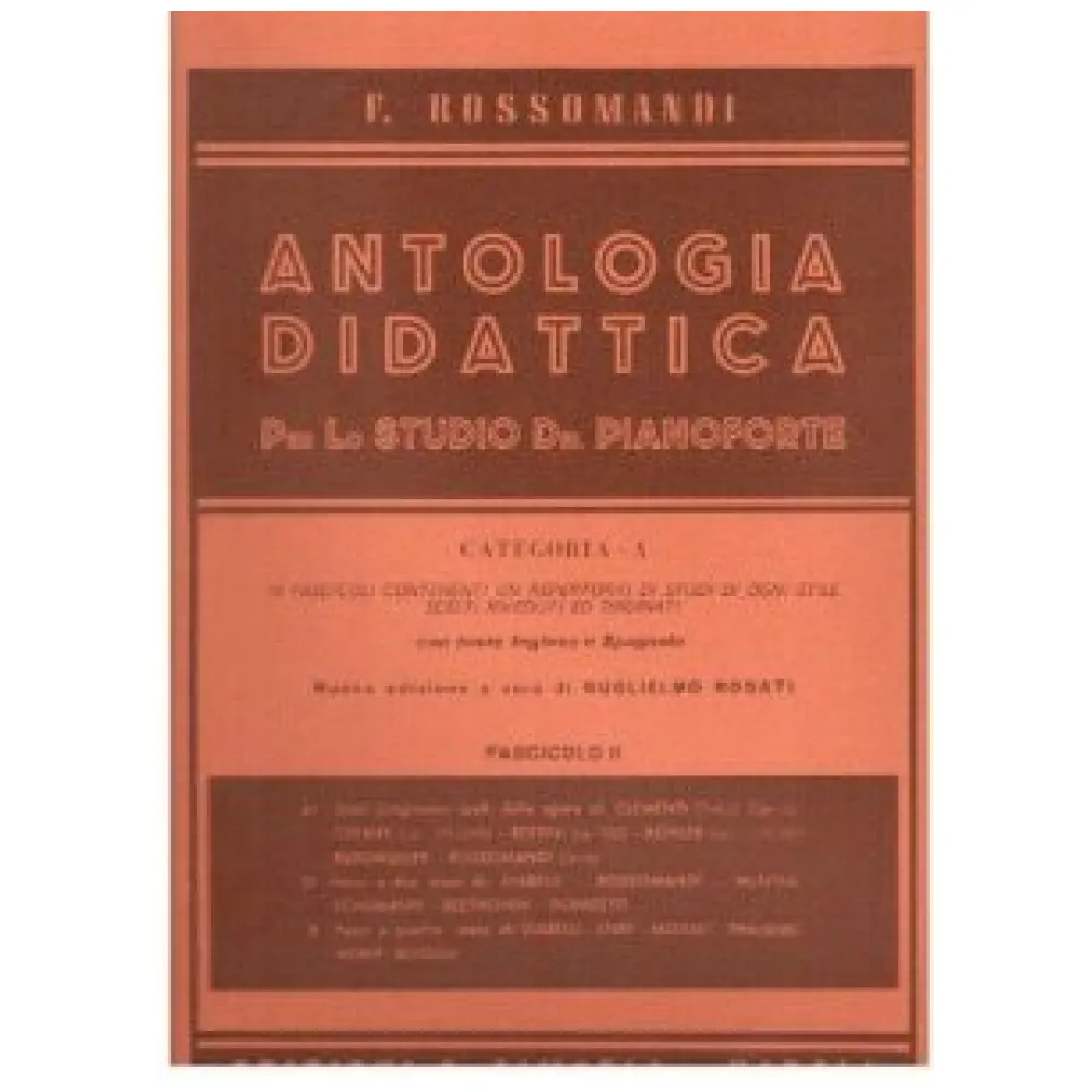 ROSSOMANDI ANTOLOGIA DIDATTICA CAT. A VOL. X