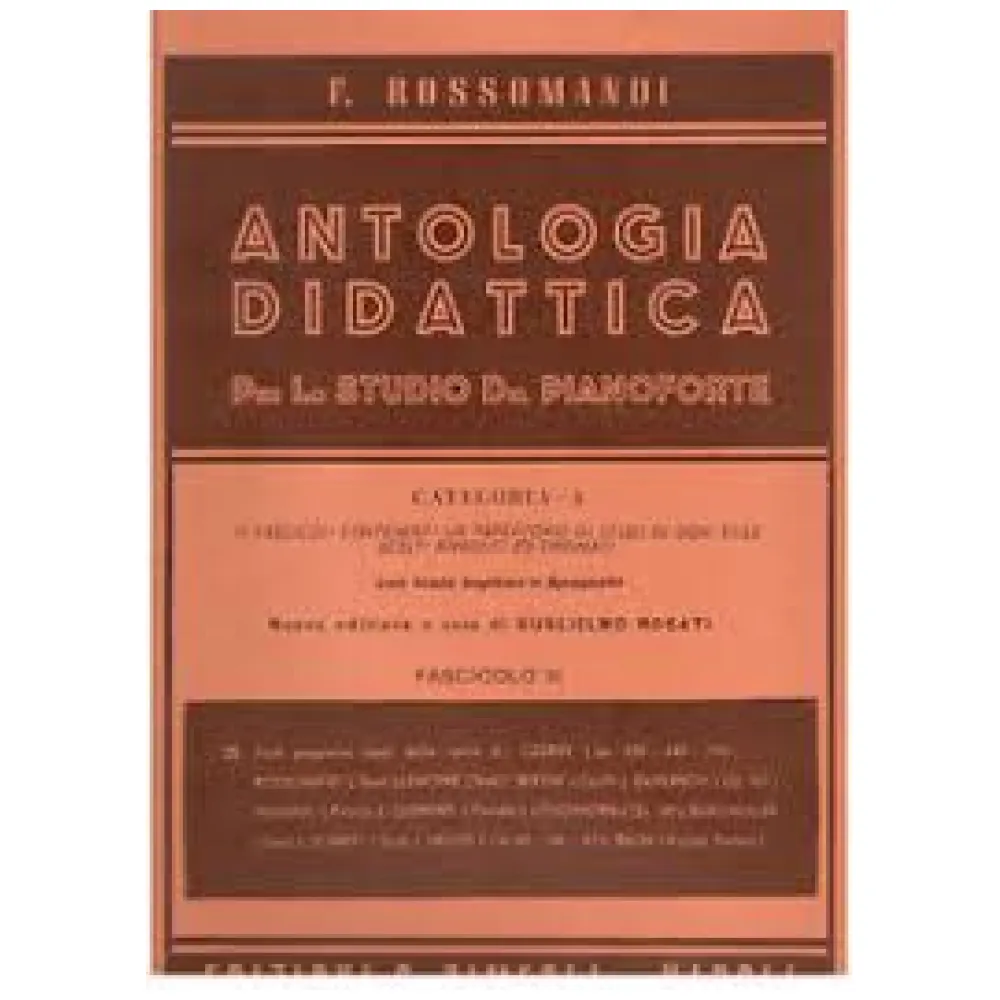 ROSSOMANDI ANTOLOGIA DIDATTICA CAT. A VOL. II