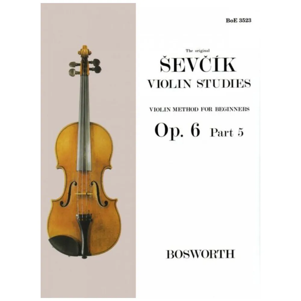 O. SEVCIK VIOLIN STUDIES OPUS 6 PART 5 VIOLIN METHOD FOR BEGINNERS