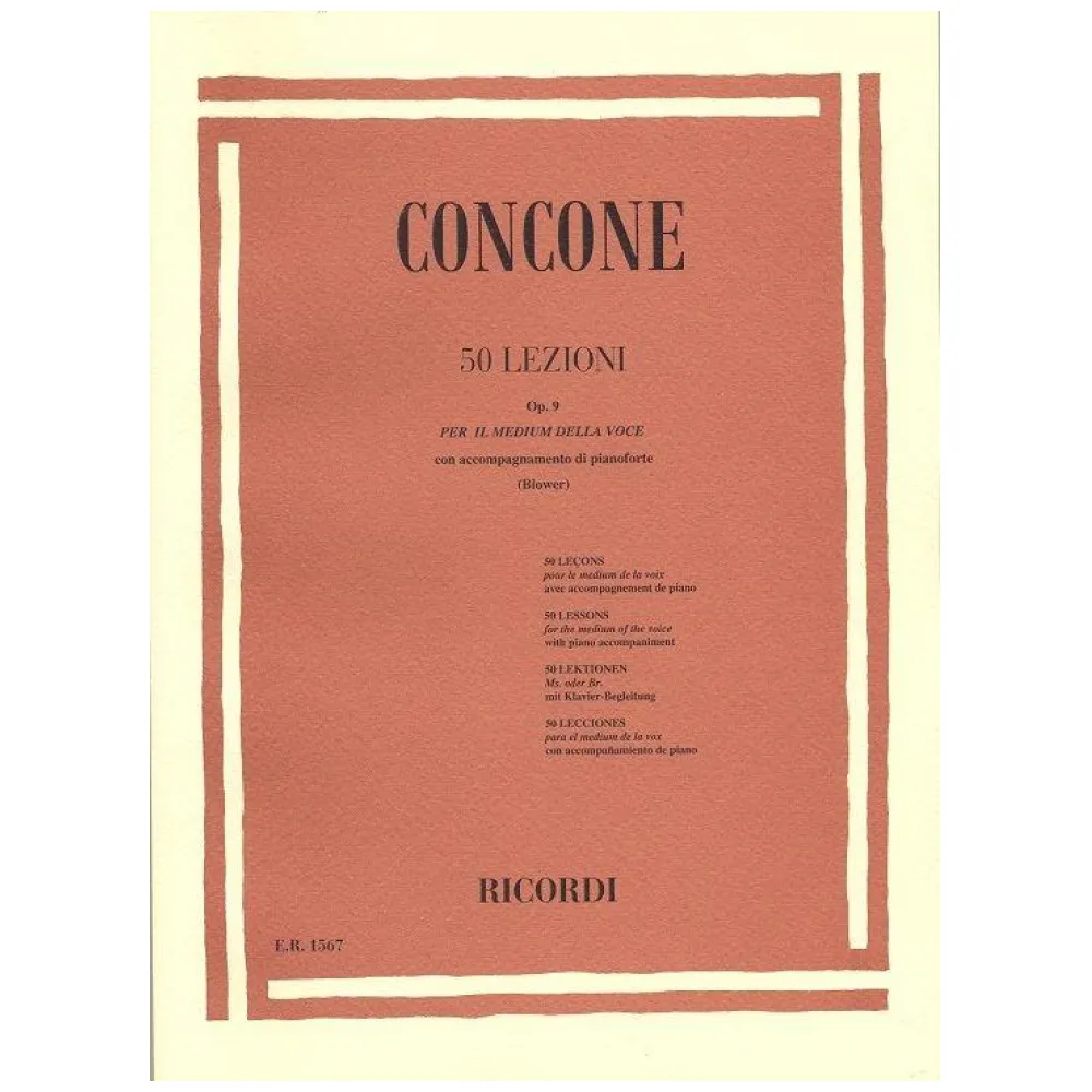 CONCONE 50 LEZIONI OP 9 PER IL MEDIUM DELLA VOCE