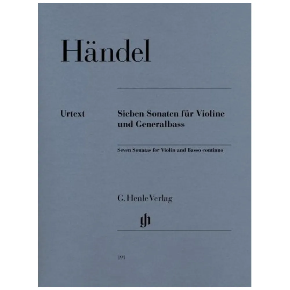 HANDEL SIEBEN SONATEN FUR VIOLINE UND GENERALBASS URTEX