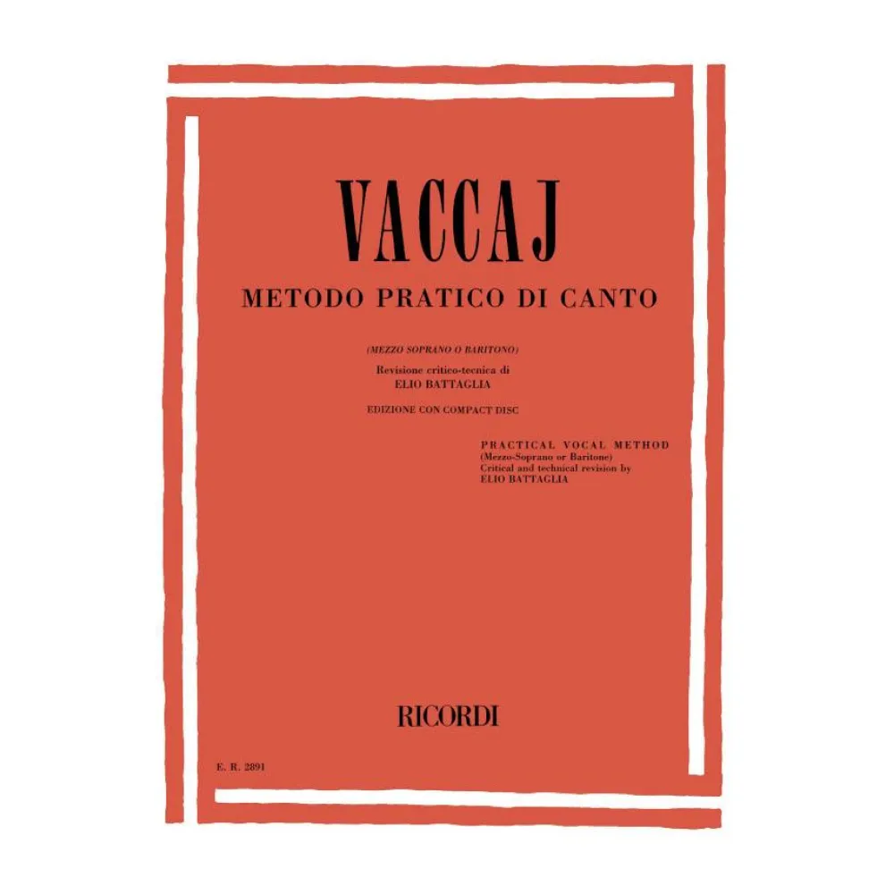 VACCAJ METODO PRATICO DI CANTO PER CONTRALTO E BASSO