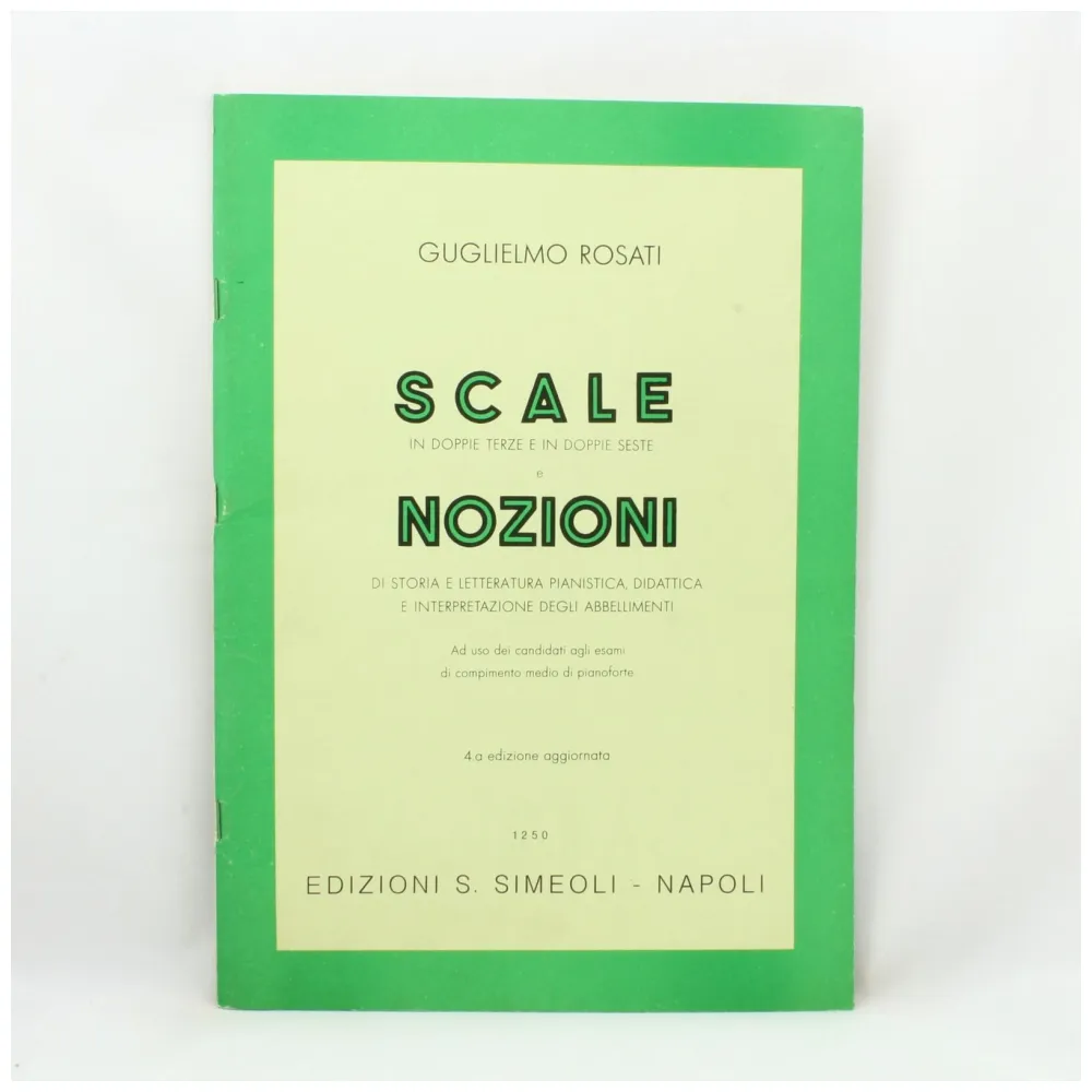 GUGLIELMO ROSATI SCALE IN DOPPIE TERZE E DOPPIE SESTE