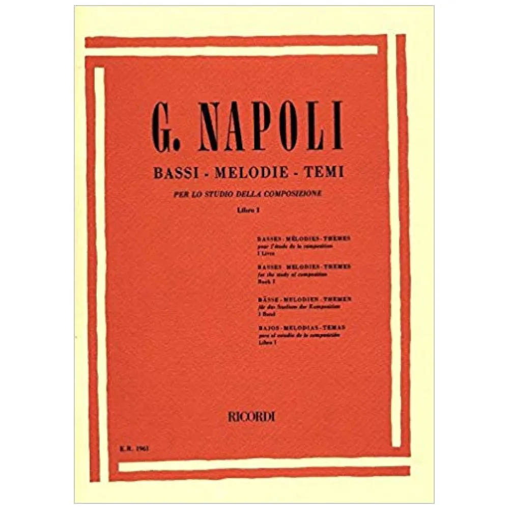 G. NAPOLI BASSI MELODIE TEMI PER LO STUDIO DELLA COMPOSIZIONE LIBRO I