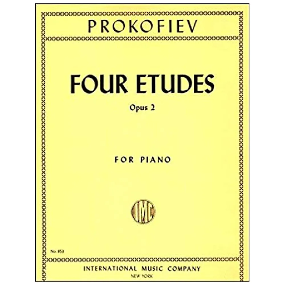 PROKOFIEFF FOUR ETUDES OPUS 2 FOR THE PIANO