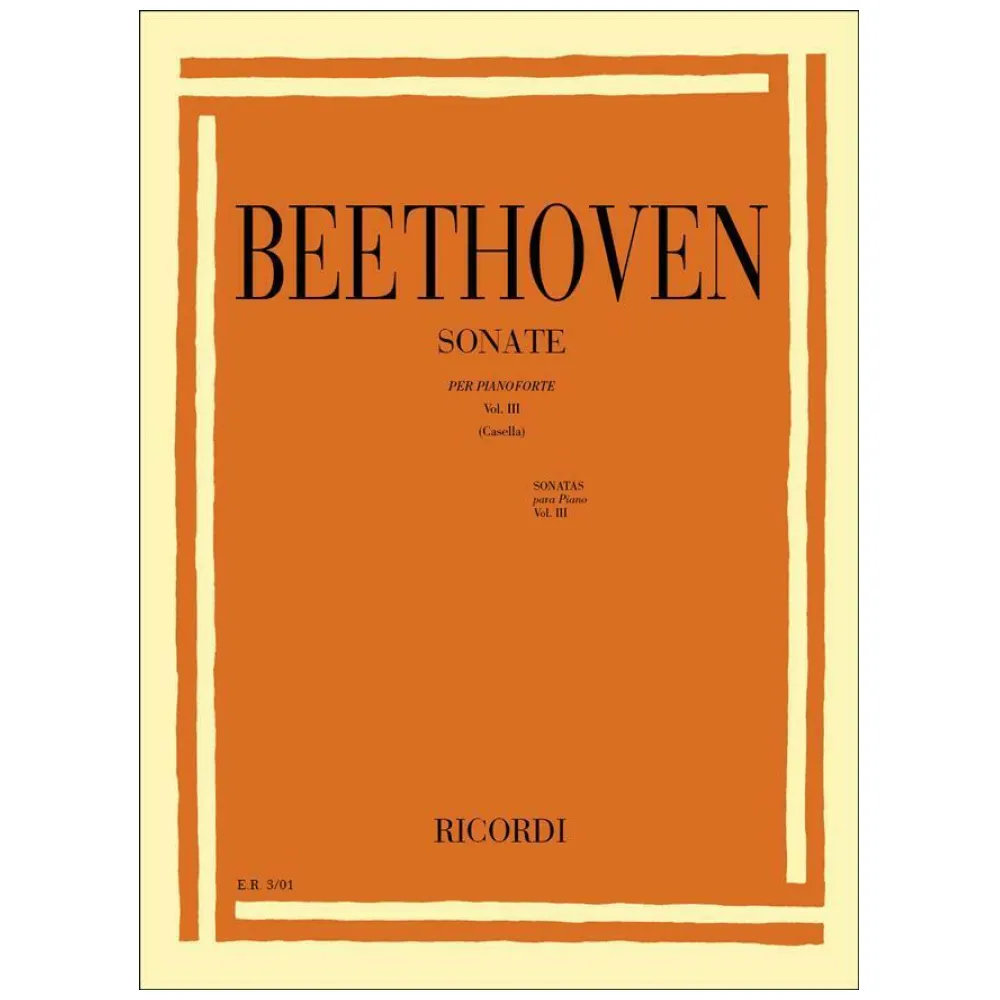 BEETHOVEN SONATE VOLUME III ED. RICORDI