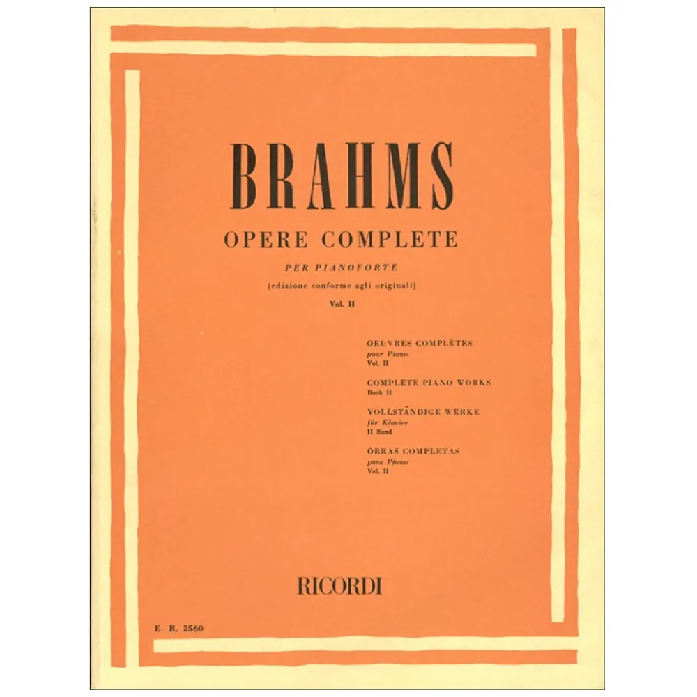 BRAHMS OPERE COMPLETE VOL. II