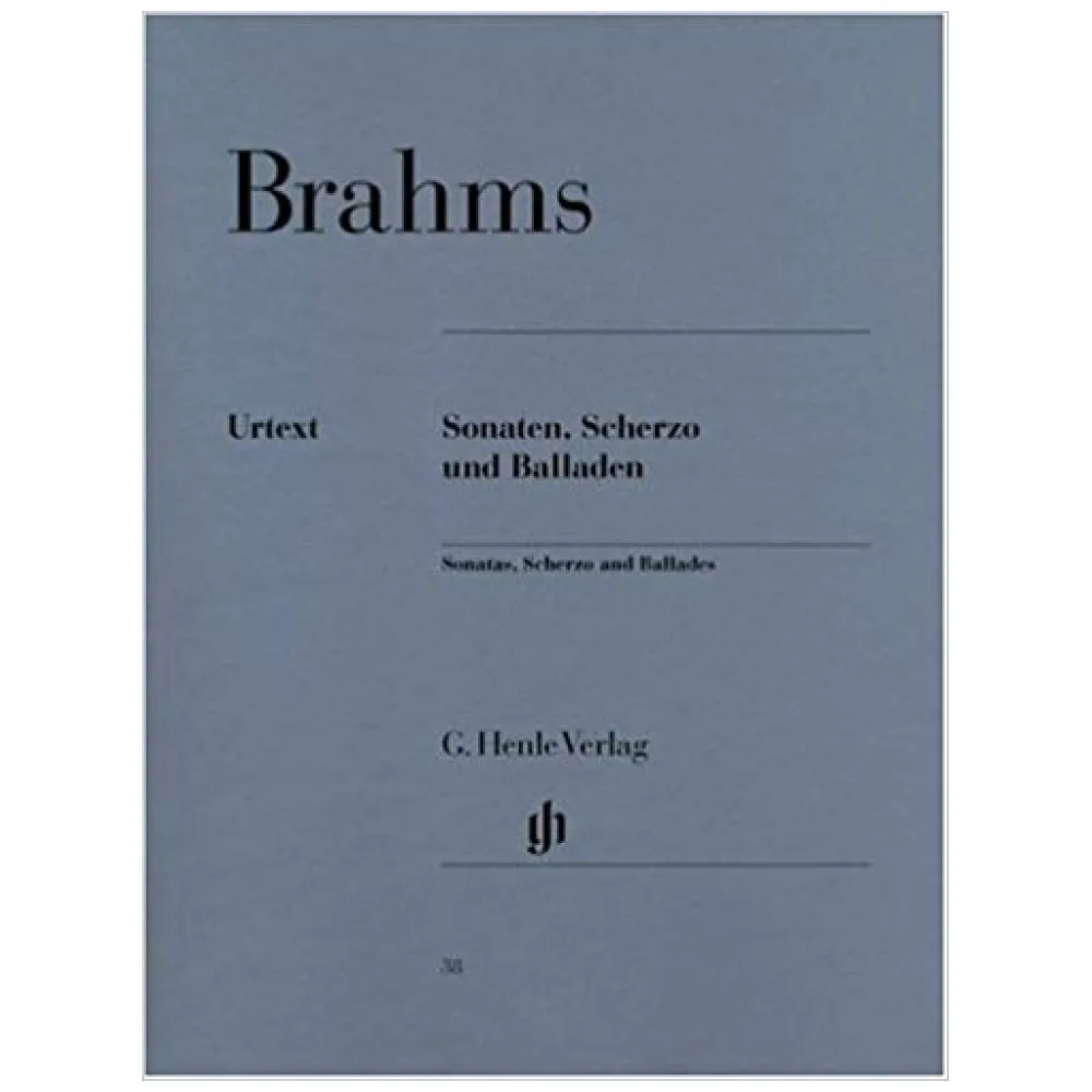 BRAHMS SONATEN SCHERZO UND BALLADEN URTEXT